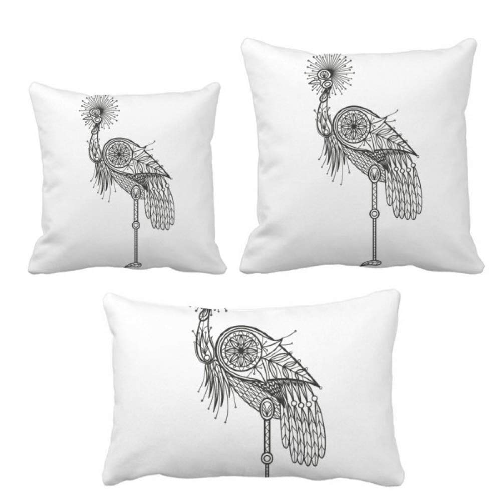 Coussin en plumes housse décoration canapé salon motif moderne