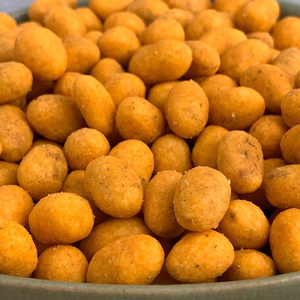 NULTHY 1kg - Cacahuetes con Chili, Snack Picante, Frutos Secos Tostados, Explosión de Sabor