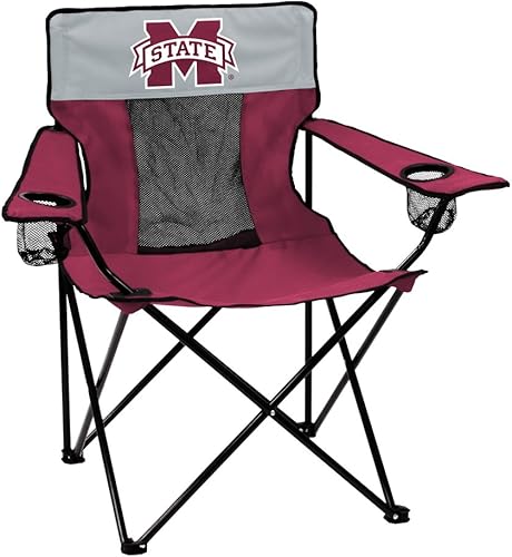 Miniatura 32 de Logo Brands NCAA Alabama Crimson Tide Elite Silla Portátil - Silla premium para exteriores con portavasos, marco de acero con recubrimiento
