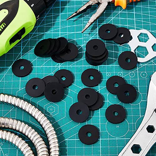 Rubber Washer Heavy Duty Abrasion Resistant Rubber, 1 OD