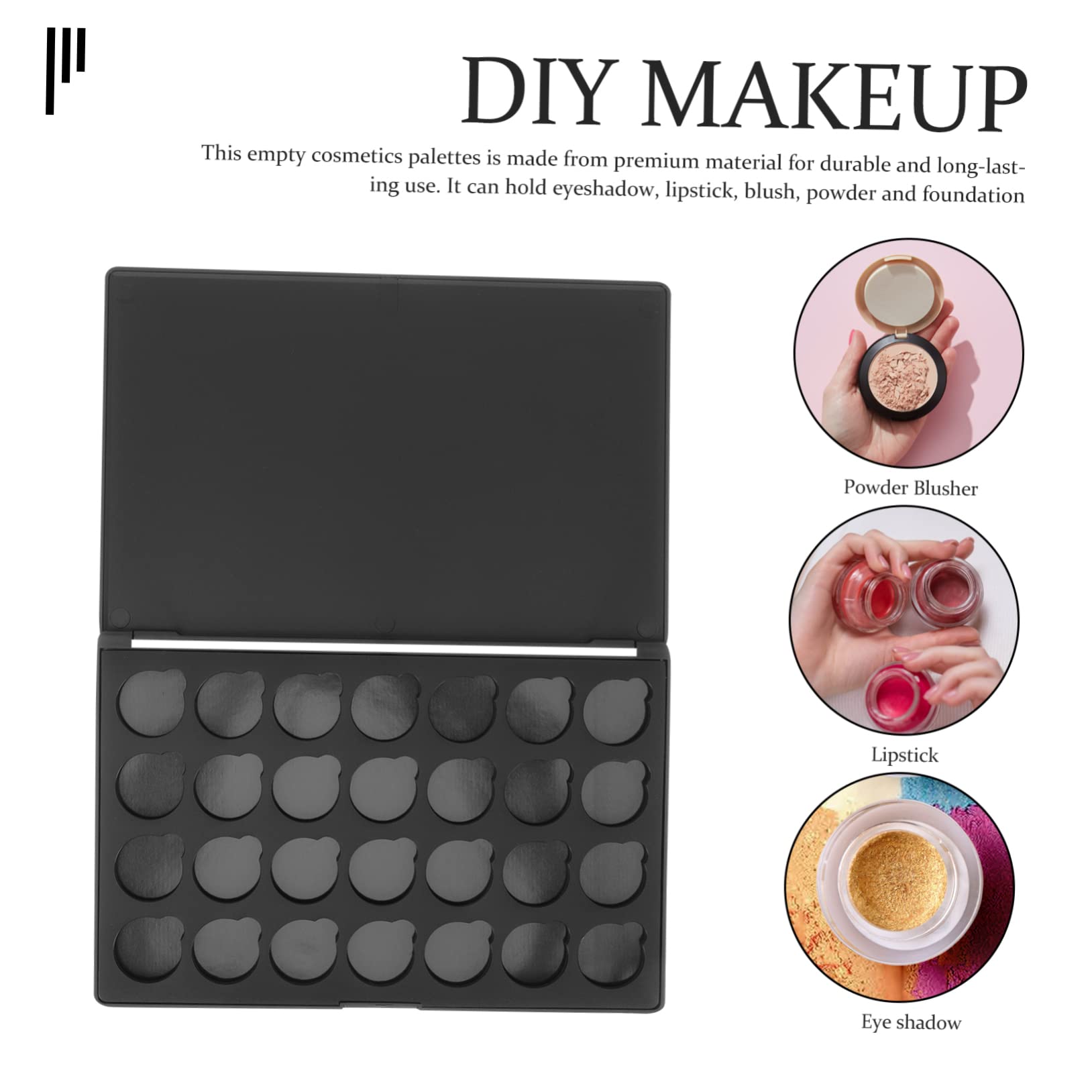 VALICLUD 4 Pièces Palette de Maquillage Vide Magnétique Boîte Diy pour Fards à Paupières Blush Pratique et pour Vos Projets Cosmétiques