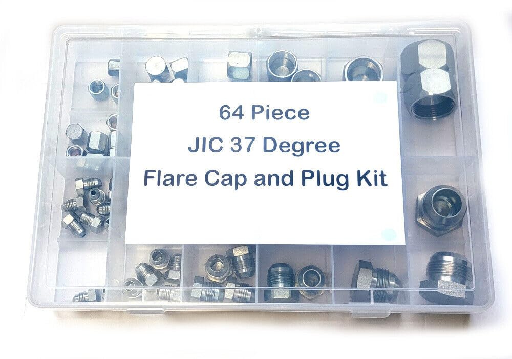 AF KIT-JIC-64 - JIC 37 Degree Flare Cap and Plug Kit - 64 Piece