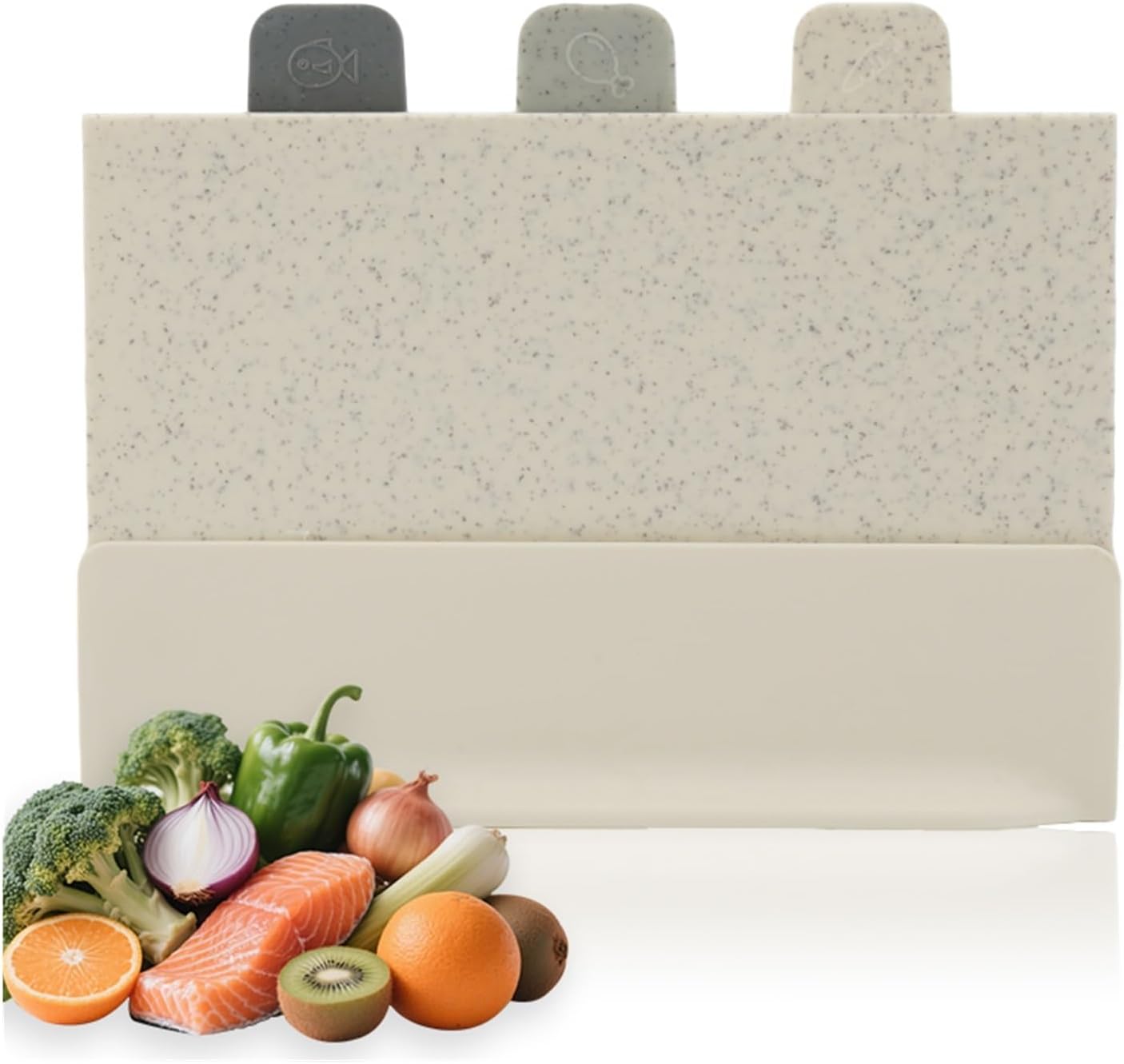 3-piece Cutting Board Set, Plastic Boards, Double-sided Use, Suitable For Meat, Fish, And Vegetables