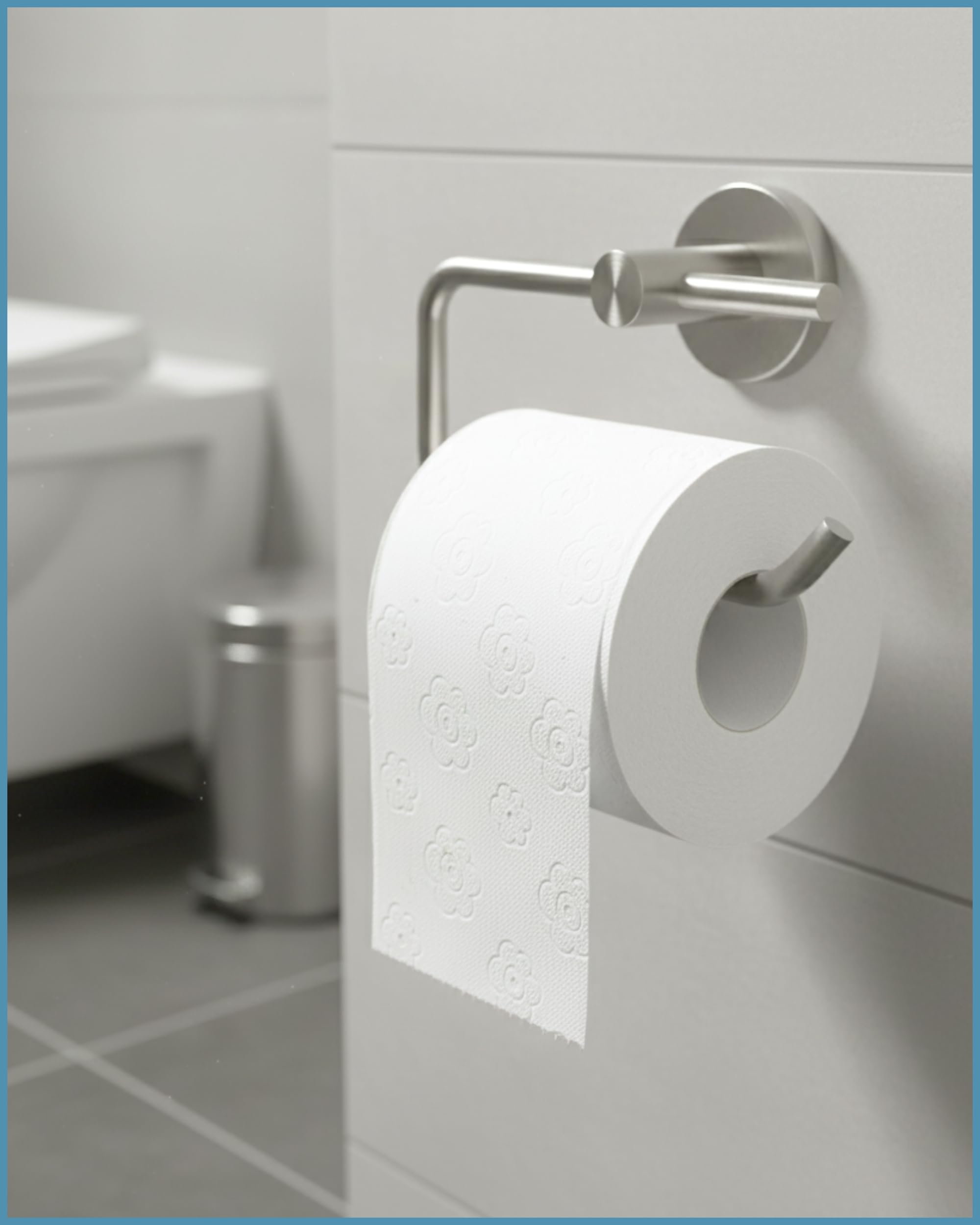 Toilettenpapier 2-lagig | 128 Rollenx250 Blatt | Großpackung | Superweiches weißes Klopapier aus 100% Zellstoff | ideal für Gewerbe & Vielverbraucher | 60% PCR-Verpackung WC Papier