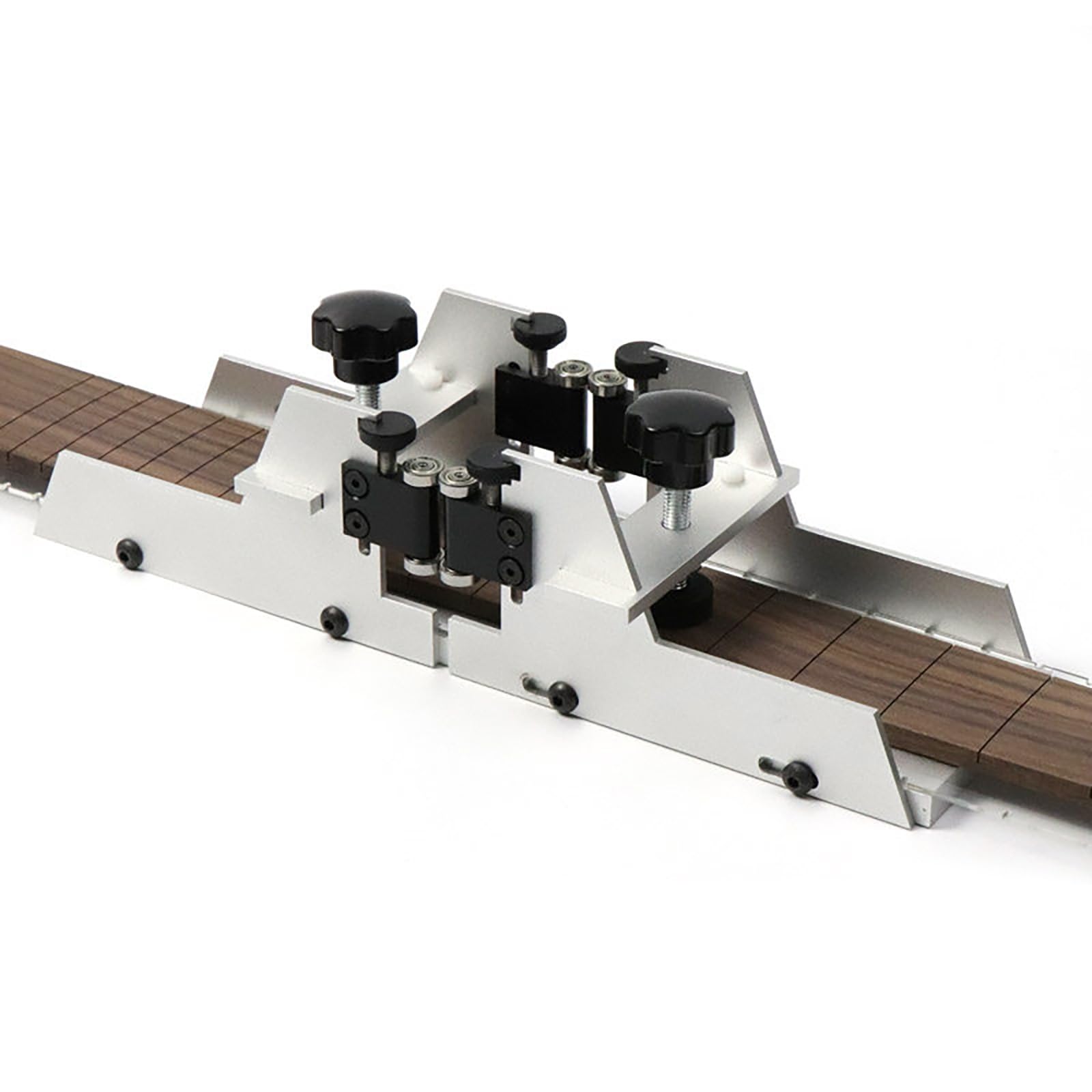 Skrzynka uciosowa do frezowania progów gitarowych, aluminiowe narzędzie lutnicze do rowkowania z prowadnicą kulkową, narzędzie do naprawy gitar, do produkcji instrumentów muzycznych