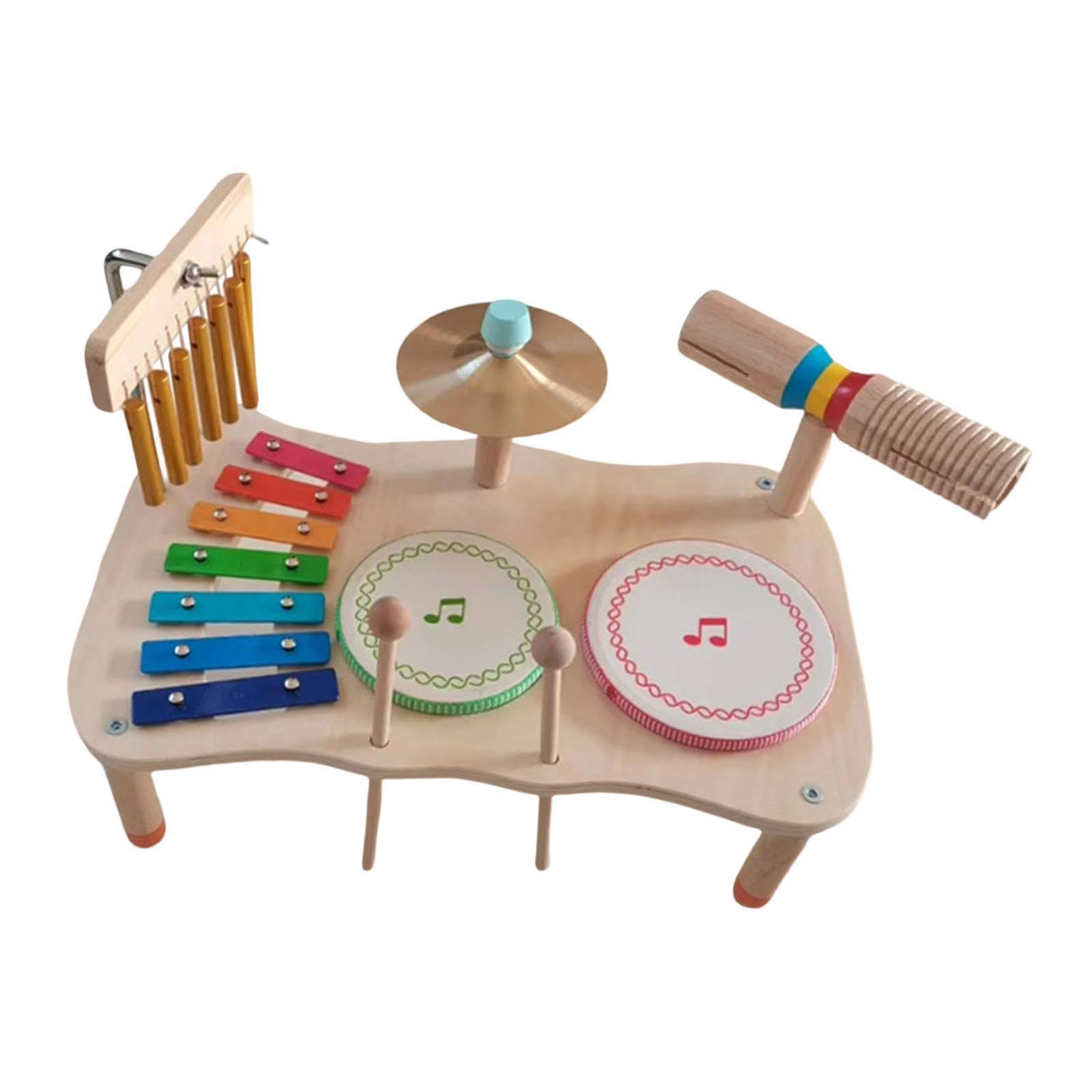 Colcolo Kit Batteria Xilofono per Bambini (Ragazze E Ragazzi dai 3 Ai 6 Anni) - Regalo