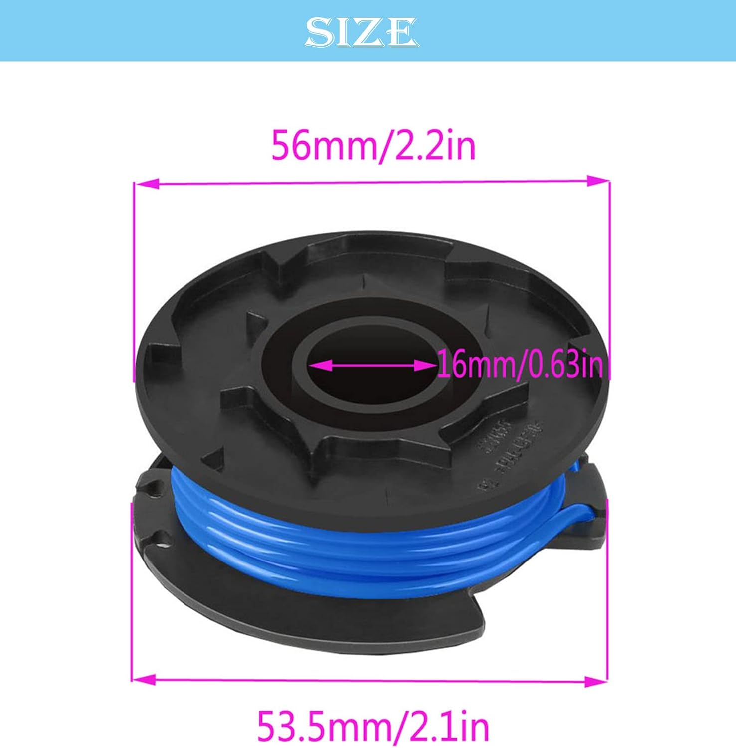 Buy LOYPP AC14RL3A String Trimmer Spool Line for Ryobi 18V 24V 40V Weed Eater Replacement