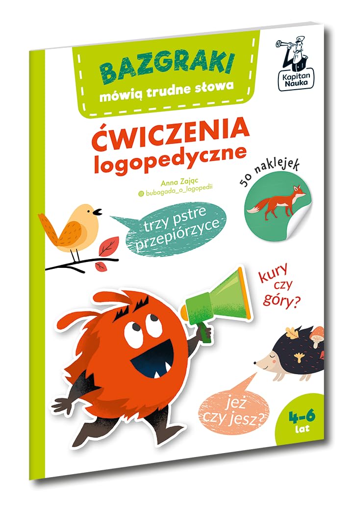 Bazgraki mówią trudne słowa Ćwiczenia logopedyczne