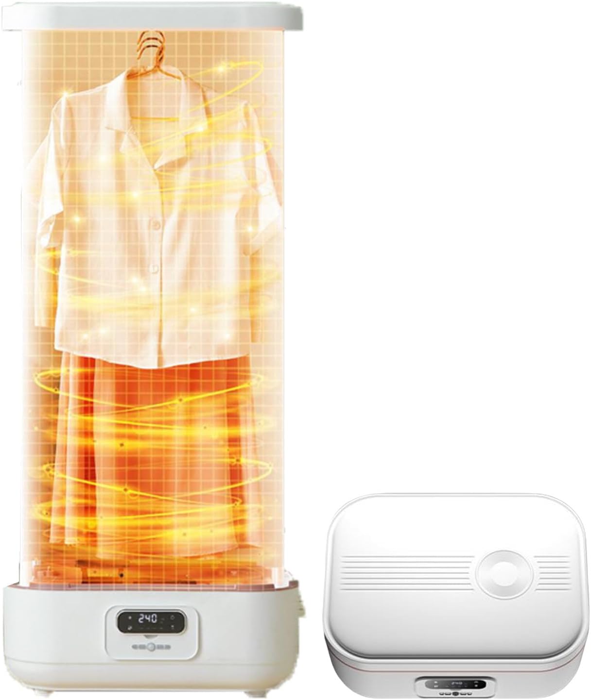 Steam 900W Automatic Clothes Dryer | Foldable Electric Drying Wardrobe for Travel Home | 3-Gear Adjustable with Aromatherapy Box | Quickly Removes Wrinkles | Cl