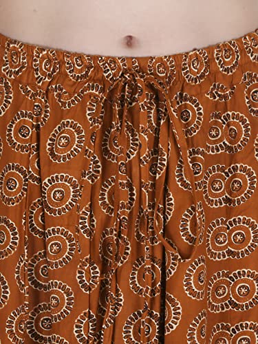 Image of Sttoffa Cotton Printed Women Wear Maxi Long Skirt 40 inch inch Full Length