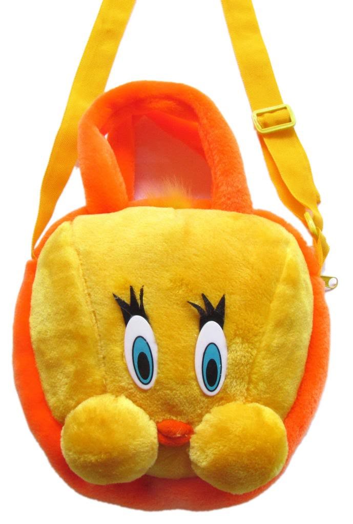 Tickles Bird Soft Plush Hand Bag Children's School Bag for Kids Boys & Girls(Size: 20 Cm Color: Yellow) 1