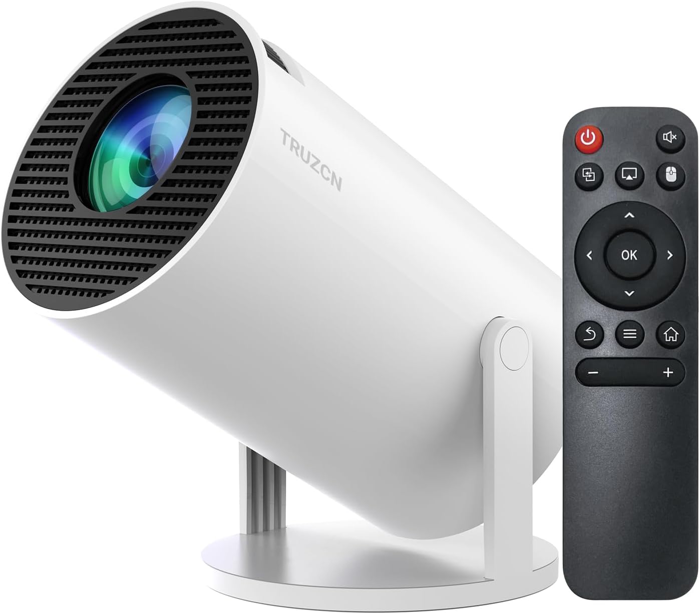 Mini Projector with WiFi 6 and Bluetooth 5.2, Built-in App Smart Portable Projector Support 4K&1080P FHD, 180° Rotatable, AutoKeystone, Android 11, Compatible with HDM/USB/TV Stick/Phone/Laptop - Amazon product rated Grade C