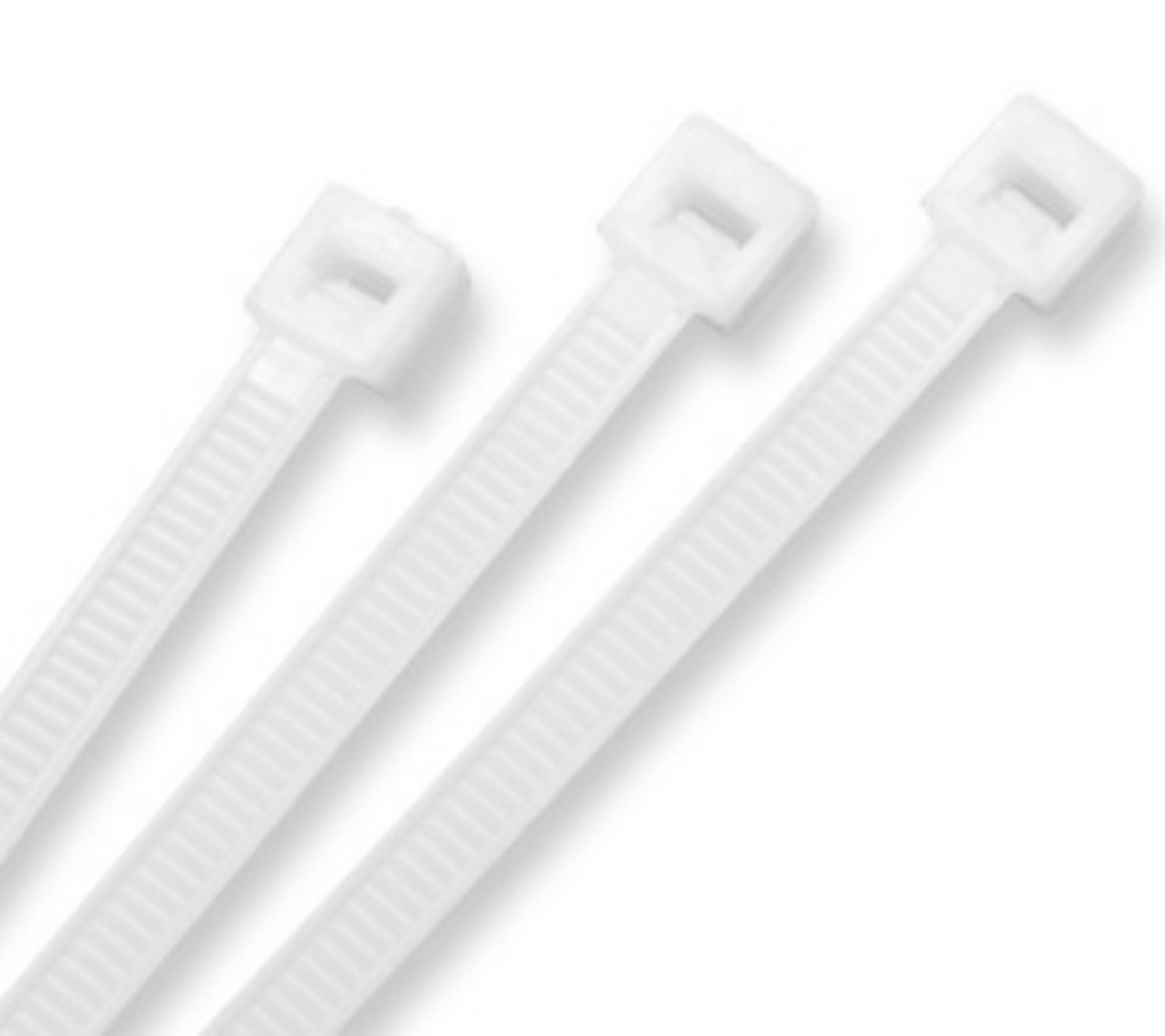All Trade Direct White 100 X Cable Ties 370Mm X 4.8Mm Zip Tie Wraps Bases
