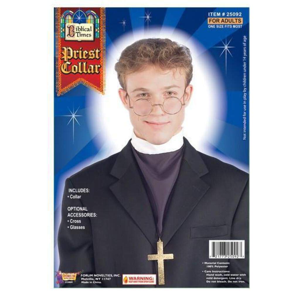 Forum Novelties Accessories Makeup Priest Collar Costume Accessory As Shown