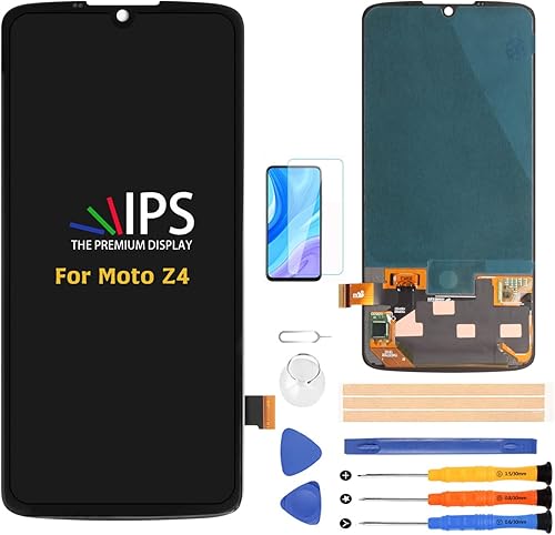 A-MIND Para Motorola Moto Z4 XT1980 Pantalla LCD (no para Z4 Play Touch Digitizer Screen Reemplazo XT1980-3 XT1980-4 Kits de reparación de montaje