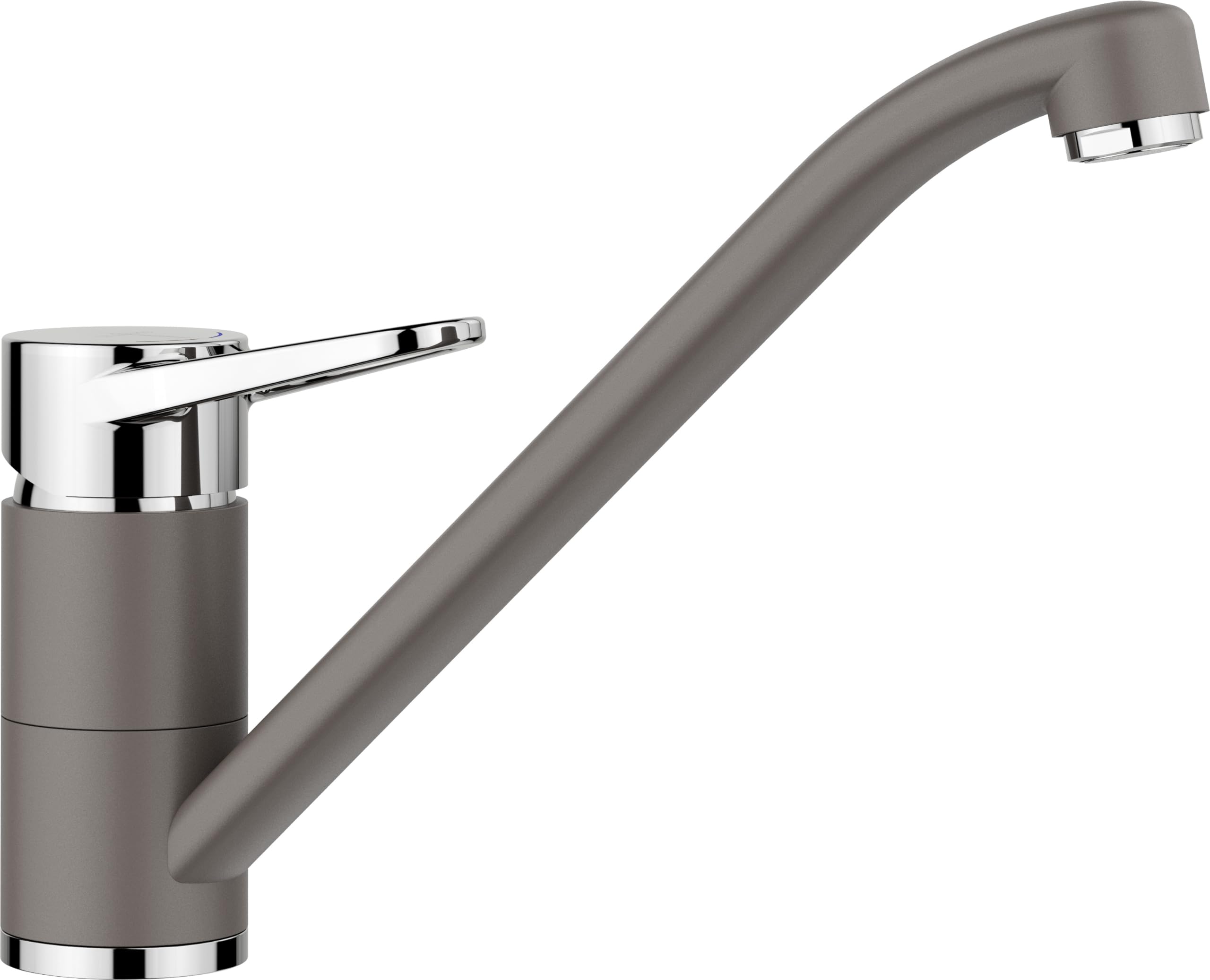 BLANCO WEGA II volcán gris/cromo | alta presión | prevención de retorno | cartucho de cerámica | calidad del agua asegurada y ahorro de agua