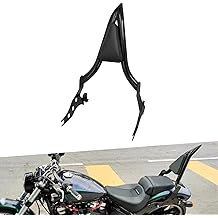 cooideamoto Passenger Sissy Bar One-piece Backrest Pad Fit For Harley Softail Fat Boy FLFBS 2018-2023 Breakout FXSB 2013-2023 Black
