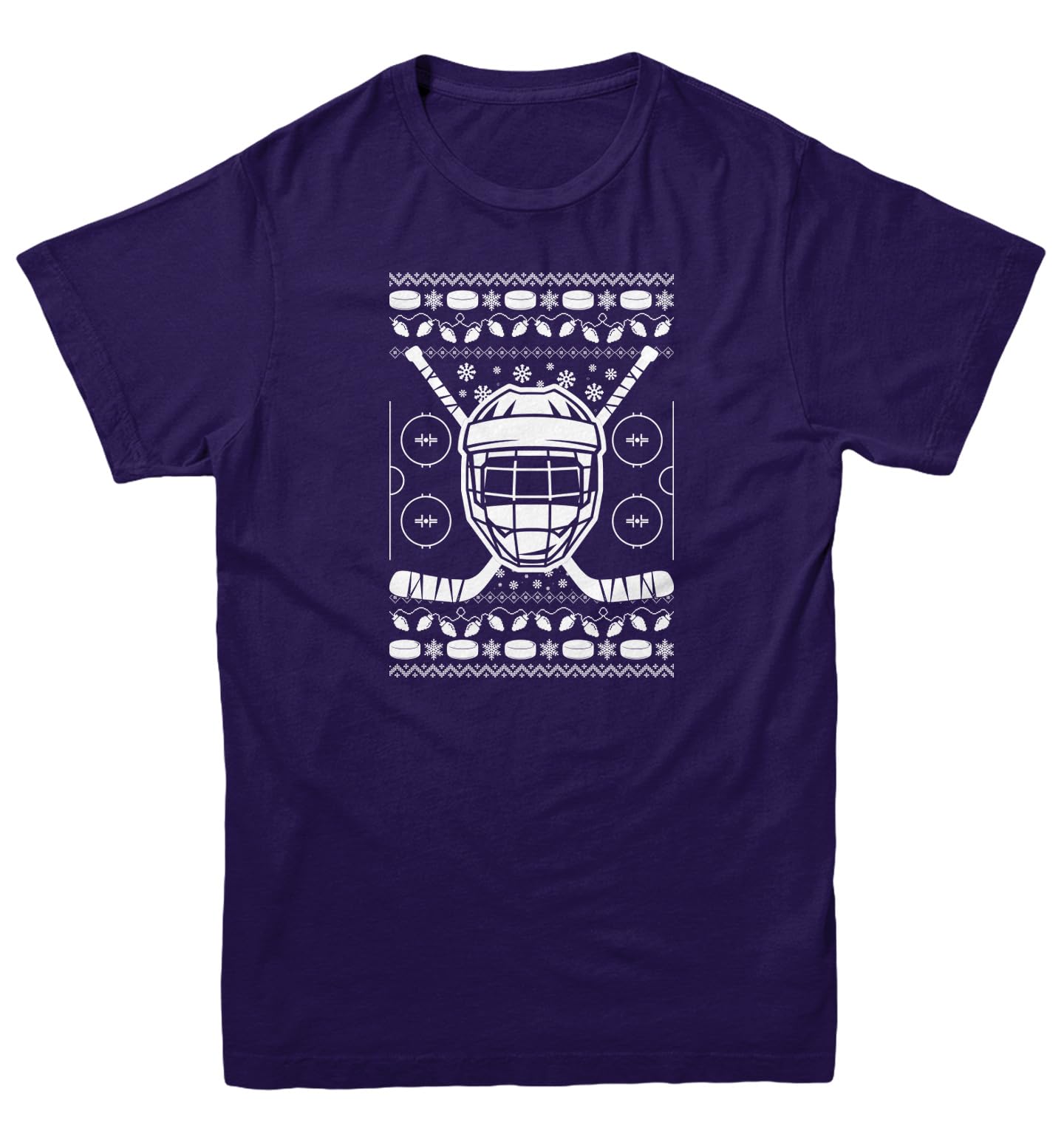 Haase Unlimited Hockey Helmet with Sticks - Ugly Xmas Youth T-Shirt