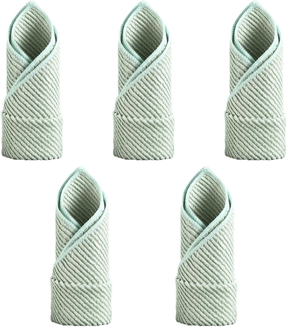 Veemoon Nylon Polyester Dishcloths 5pcs Cleaning Cloths
