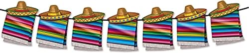 Fiesta Sombrero String Banner- 1 ud