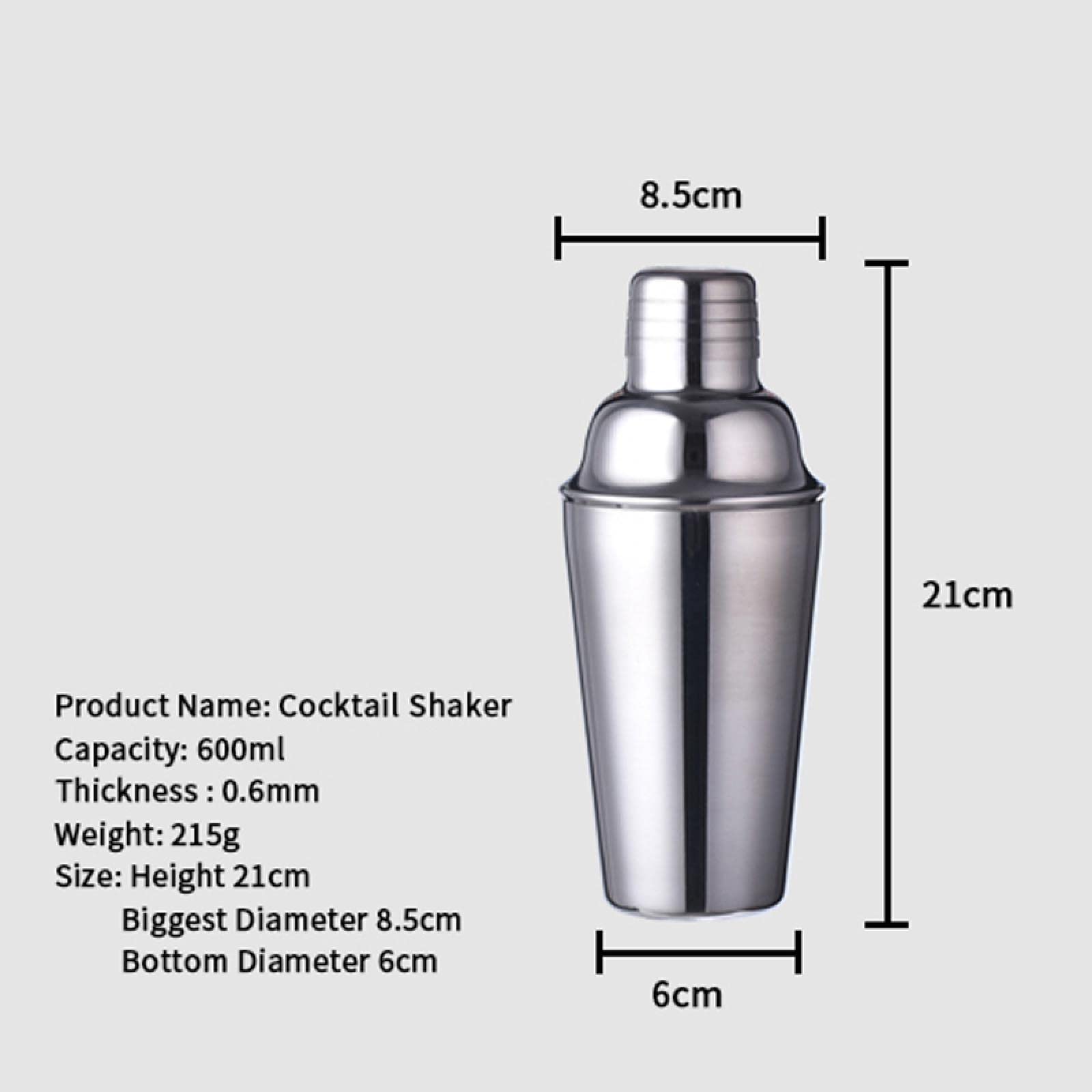 Cocktail Shaker Bar Set Utensili per Il Vino Accessori per Il Bar Attrezzi Whisky Barware Mixer Kit per Barista Set di Shaker Boston in Acciaio Inossidabile L4-1 (S602)