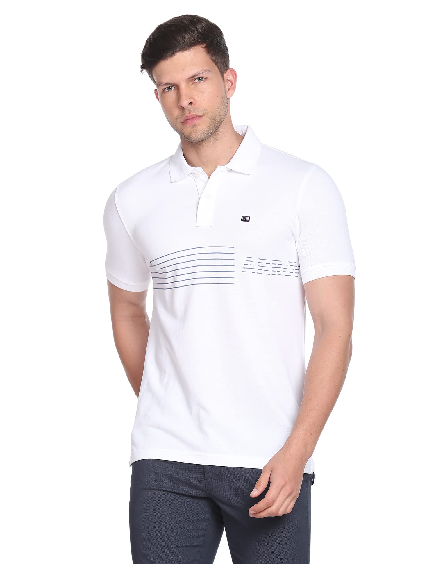 arrow Men's Printed Regular Fit Polo Shirt-picture-51