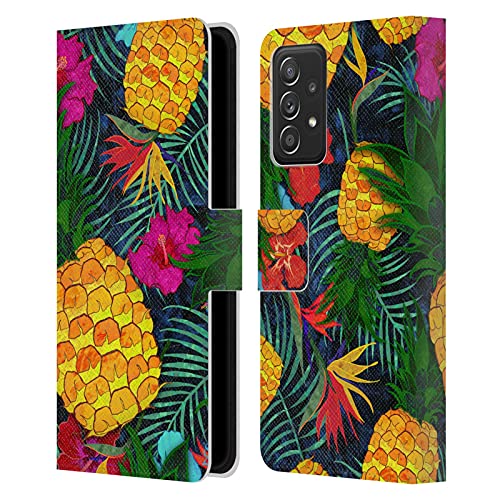 Étui Samsung A53 5G étui portefeuille cuir Suzan Lind Ananas