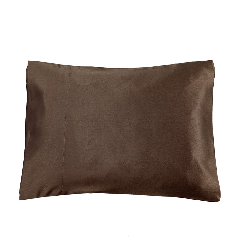 LilySilk 100% Silk Pillowcase Baby Toddler Travel Size, Chocolate, 13" x 18"