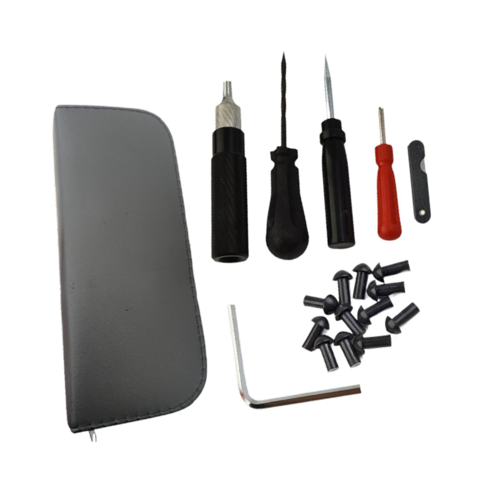 Juego de Herramientas para Reparar Pinchazos de Neumáticos de Coche, Fácil de Usar, Compacto, Versátil, Portátil, de, Accesorios para Aut
