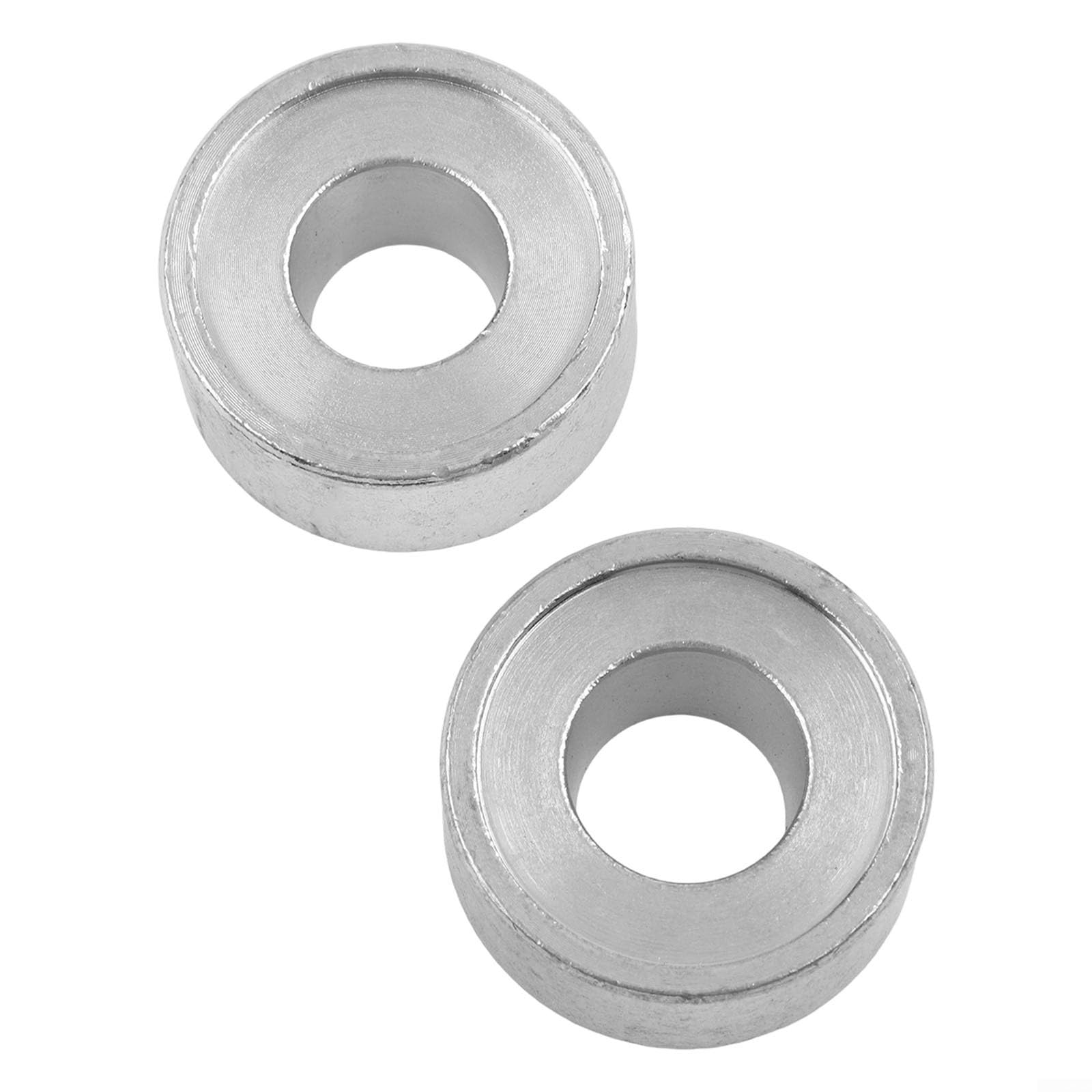 Set di 2 attrezzi per riparazione dei poli della batteria, per auto, manicotti in metallo, 16 mm e 18 mm, per la riparazione di connettori della batteria, argento