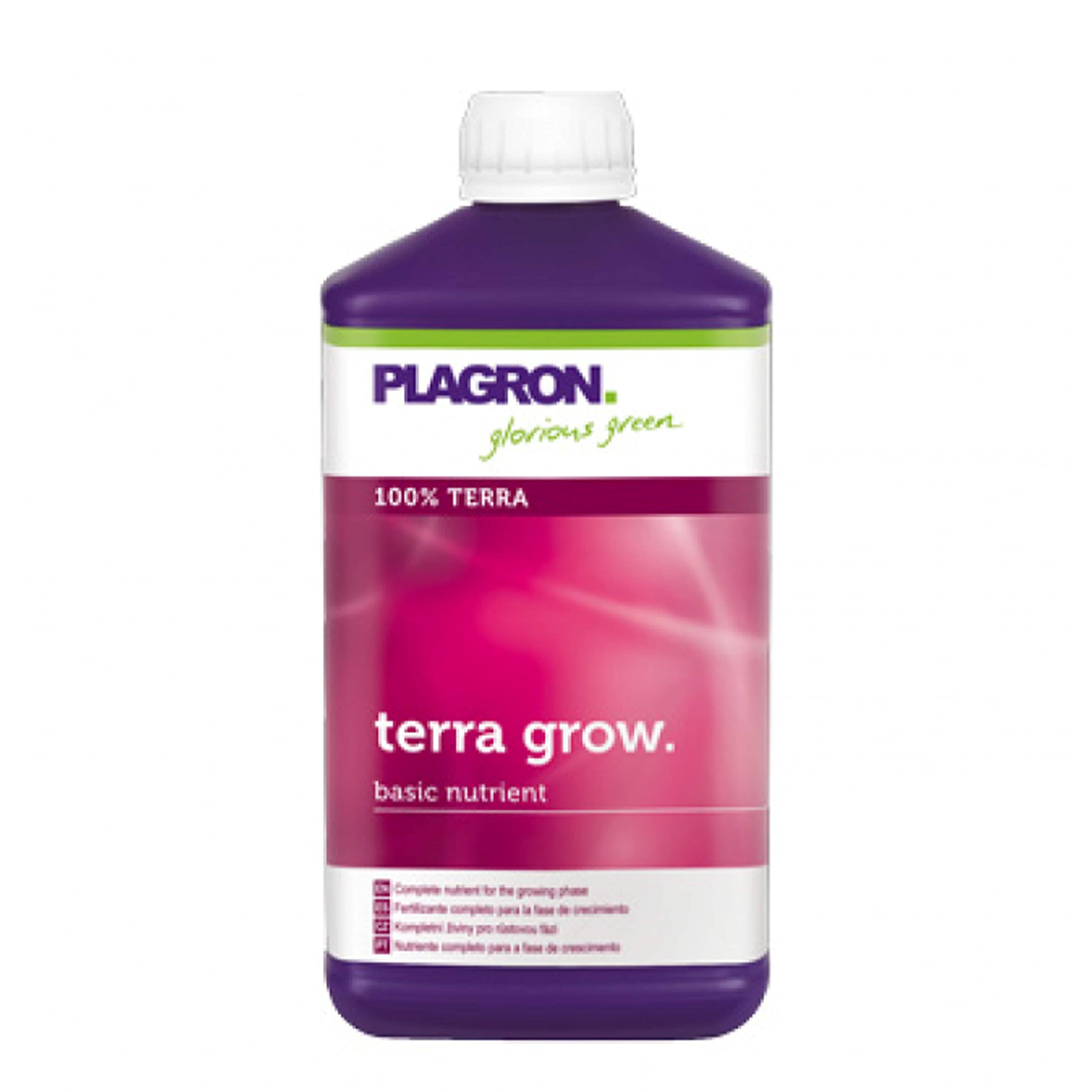 Plagron Terra Grow + Terra Bloom je 1 L Wachstum und Blüte Dünger Set Fertilizer für Erde Substrat wie Grow Mix Light Mix Starter Pack Indoor Outdoor Tomaten Blumen Chili Pflanzen