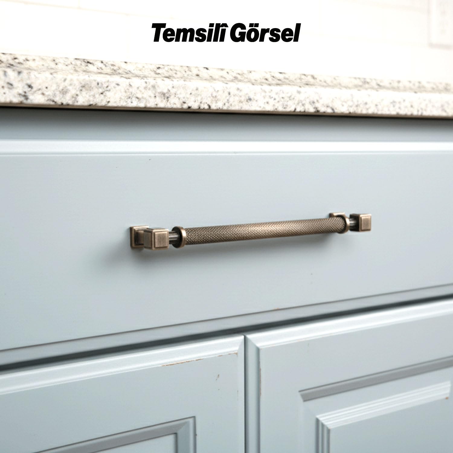 Talas Tırtıklı 128 mm Soft Antik Metal Kulp Mobilya Çekmece Dolap Kapak Kulpu Dayanıklı Kulbu Kulpları