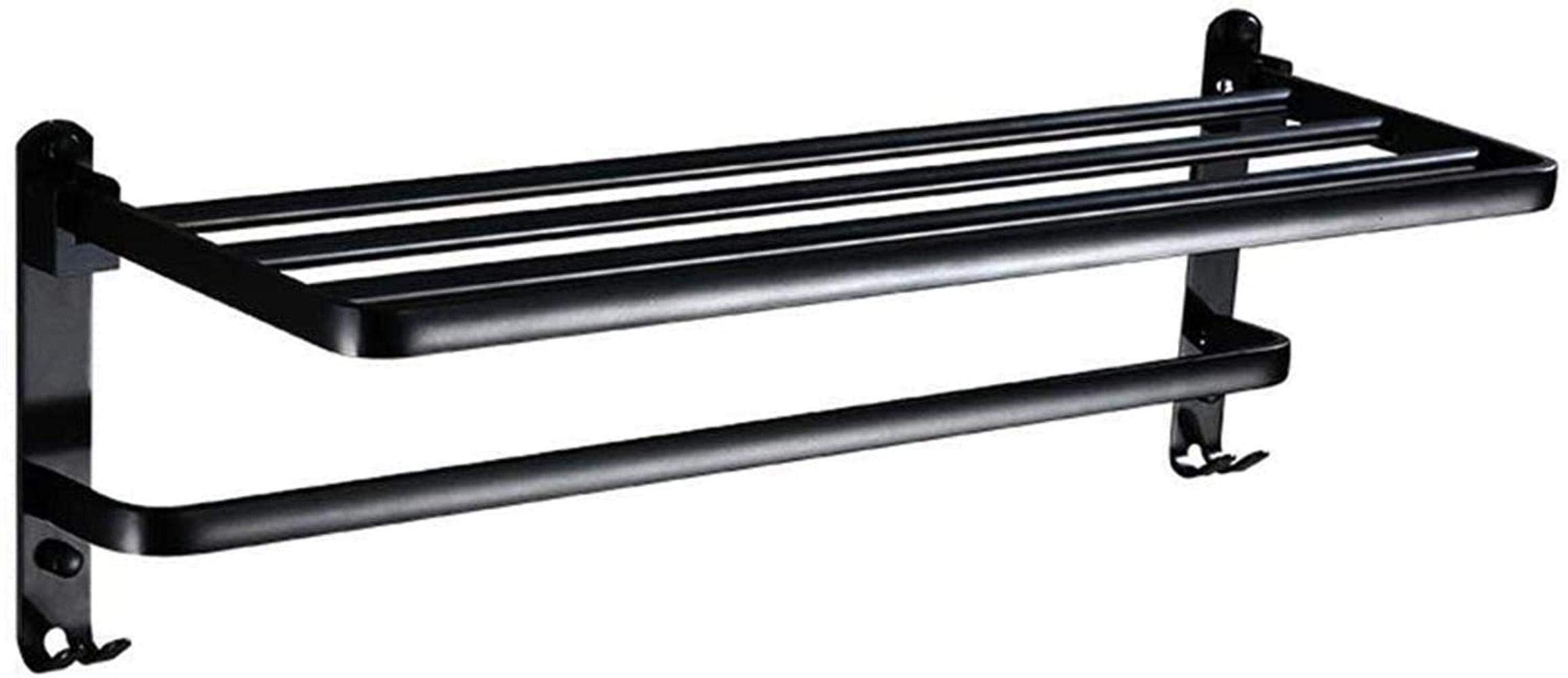 Matériel de salle de bain robuste en aluminium de qualité supérieure noir mat