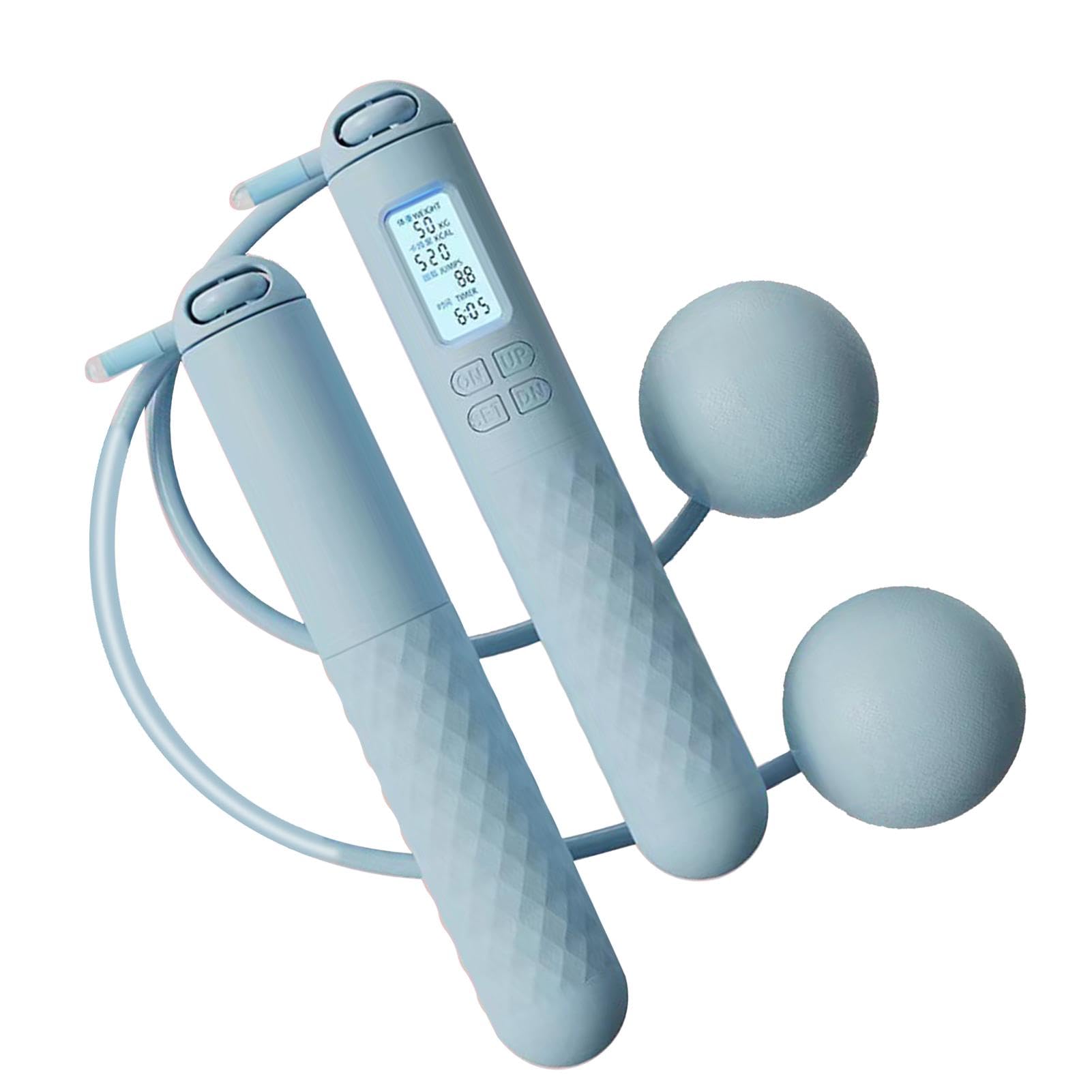 Skipping Rope With Counter Ball With/without Rop, Wireless Skipping Rope With Counter, Skipping Ropes For Adults With Counter,Digital Counting Jump Rope, Ball-Weighted Jump Rope For Men, Women