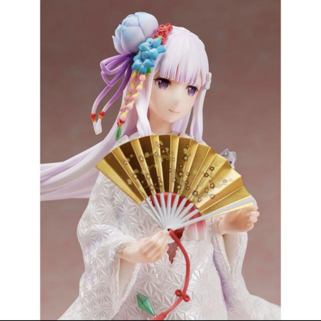 エミリア 1/7スケールフィギュア　白無垢　着物　リゼロ Re：ゼロから始める異世界生活 エミリア -白無垢- 1/7 完成品