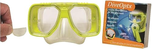 Miniatura 5 de Calabria Hydrotac Dive OPTX 2020 Stick On Bifocal Lenses Used for Scuba MasksDiving Goggles Magnifying Bi-Focal Stickers