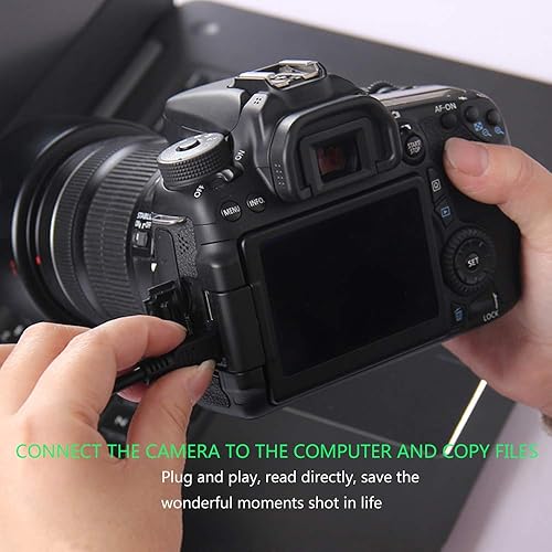 Miniatura 5 de Sqrmekoko Cable de repuesto compatible con Nikon D7000 D90 D40 D50 D60 D70 D70S D80 D100 D200 D300 D300S D600 D700 D3000 D3100 J1 J2 J3 V1