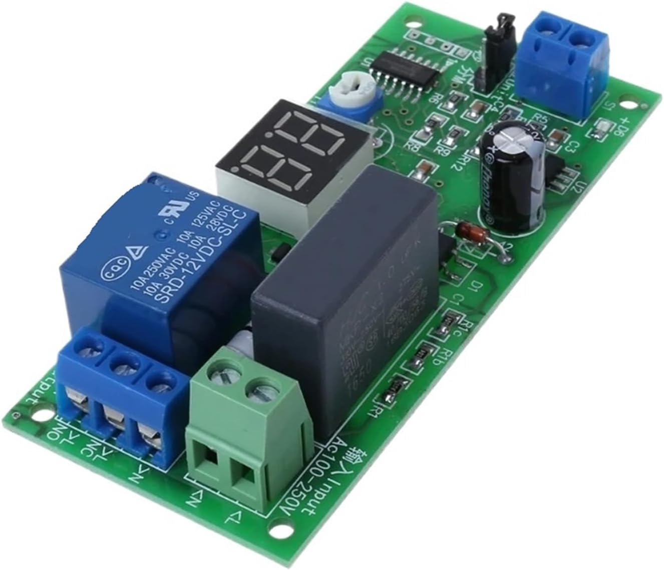 AC220V Delay Timer Switch Turn Off Board 0 Seconds-99 Minutes Delay Relay Module