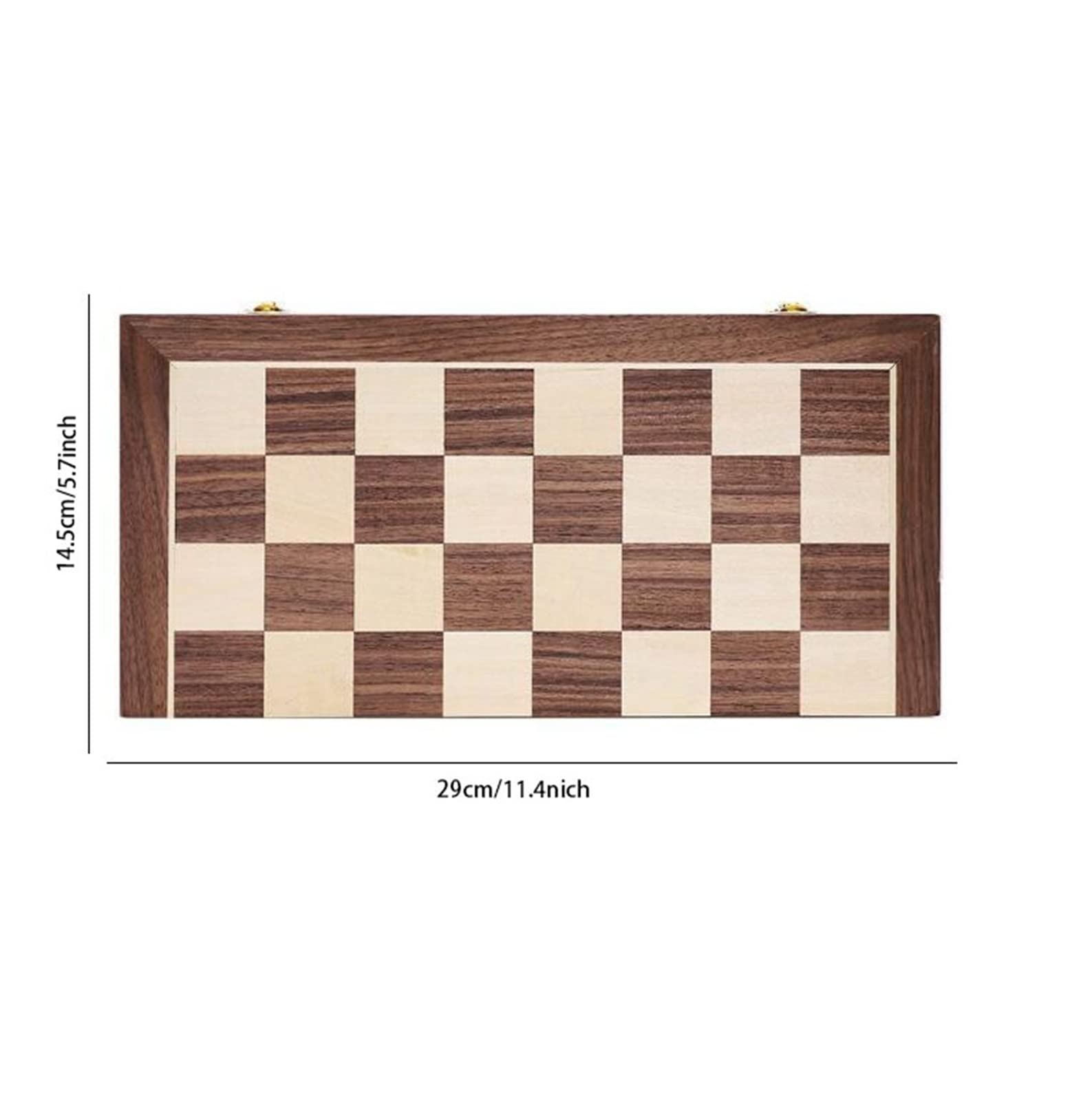 Set Di Scacchi Internazionale Scacchiere Pieghevoli In Legno Da 11 Pollici, Gioco Di Scacchi Da Viaggio Portatile Artigianale Per Torneo Per Principianti Scacchi Internazionali Scacchiera Professional