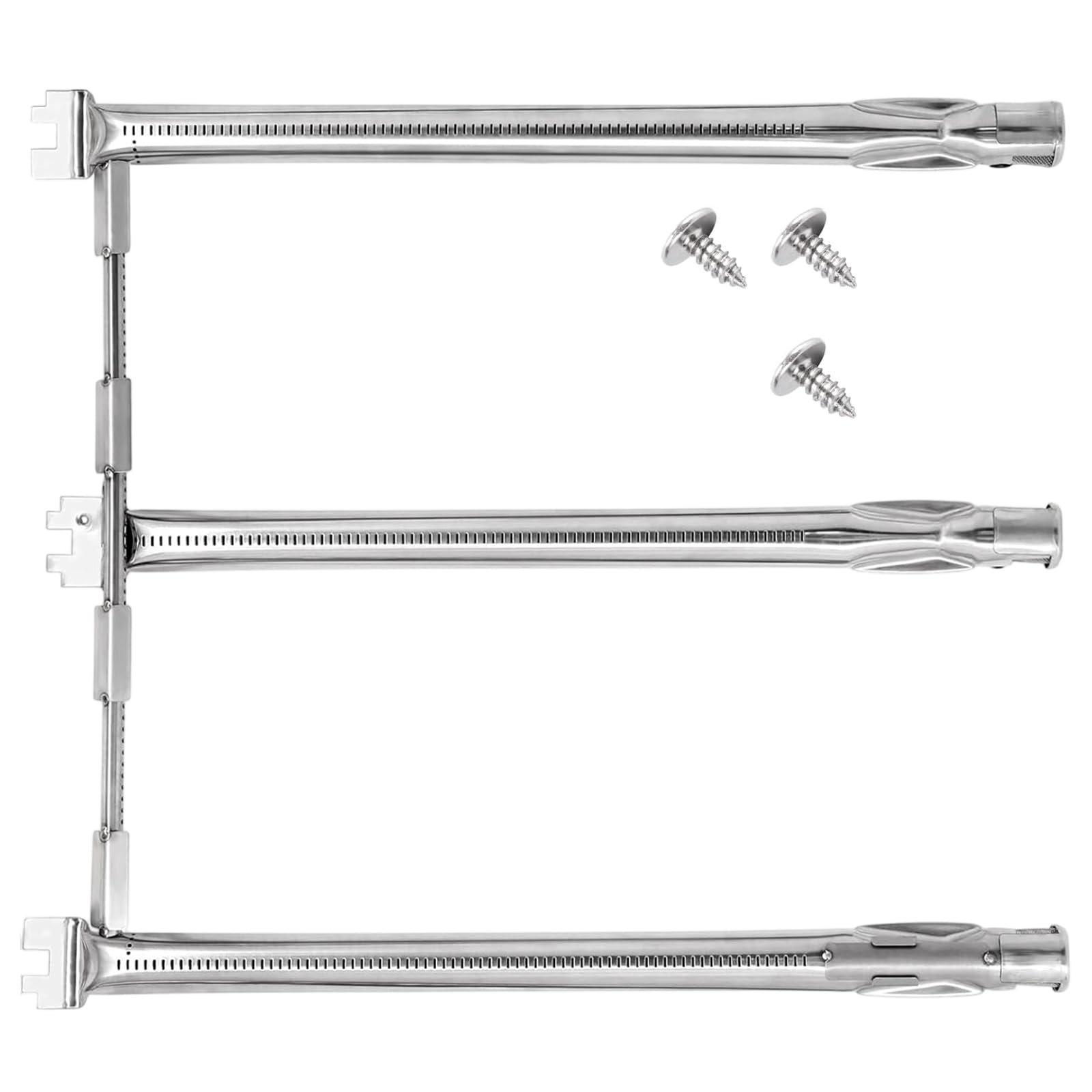 Piceioep 304 Nonrust Steel Burners Tube Replacement Set Burners Installation Set for Grills Systems Resistant BBQ Grills Replacement Parts