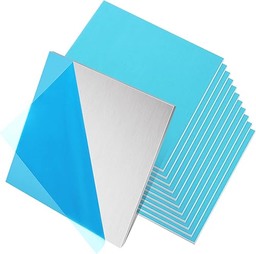 Miniatura 8 de Cupones de soldadura, paquete de 12 unidades 6061 T6 de chapa de aluminio de 2 x 4 x 18 pulgadas, kit de práctica de soldadura de placa de aluminio