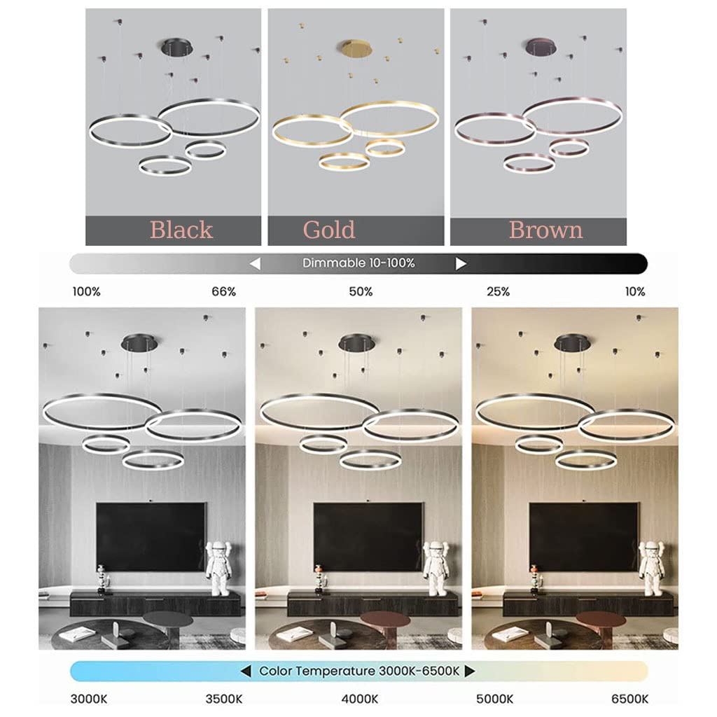 Moderne - LED - Koperen - Verstelbare - Ringvormige - Armaturen