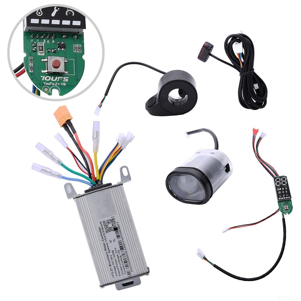 Elektroroller-Controller-Board, 36 V, 350 W, 17 A, Controller, Armaturenbrett, Beschleunigungsanzug für 25,4 cm Elektroroller