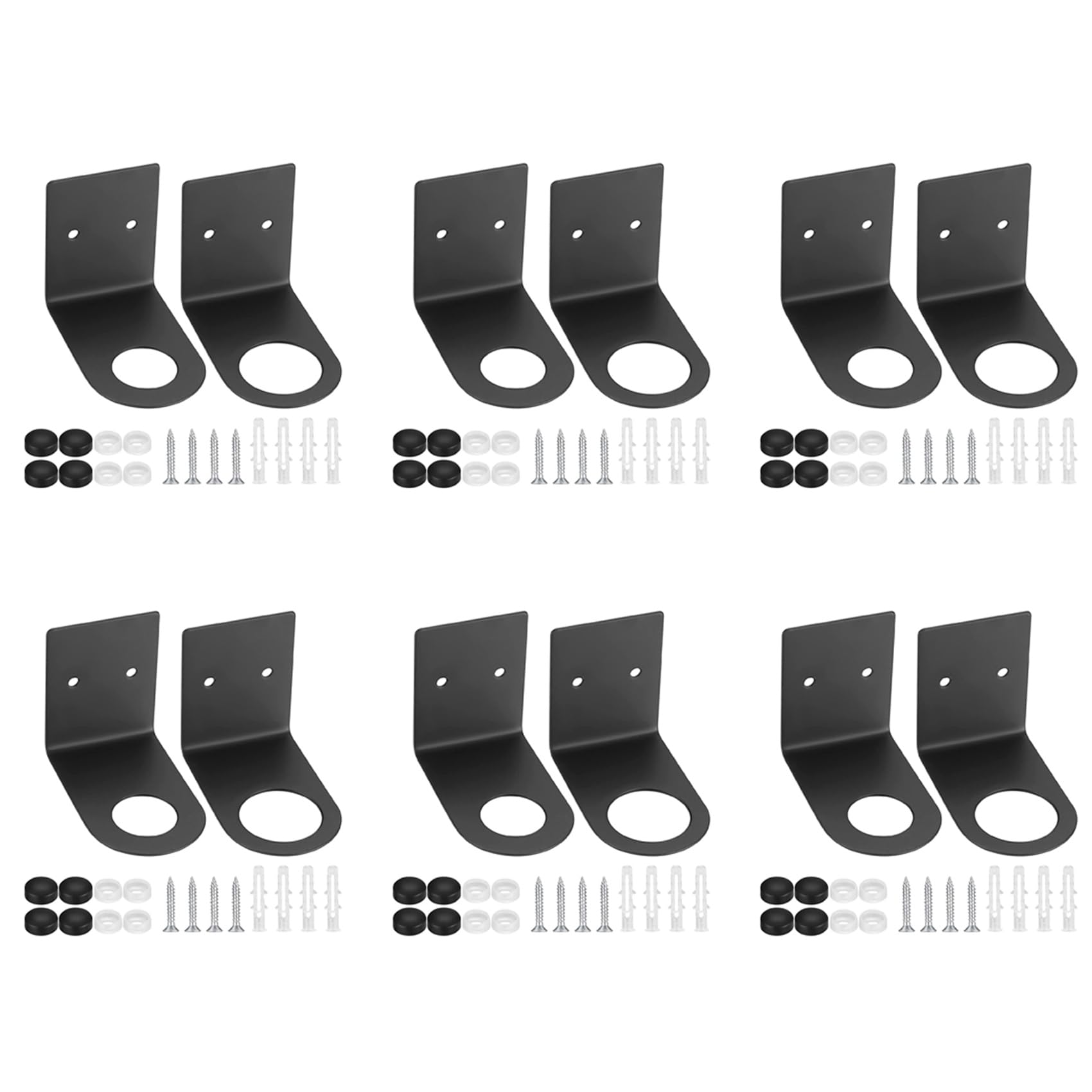 Vjsujehgy 12 Pcs Soap Bottle Dispenser Holders, Wall Mounted Soap Pump Bottles Dispenser Stands, Stainless Steel Shampoo Dispenser