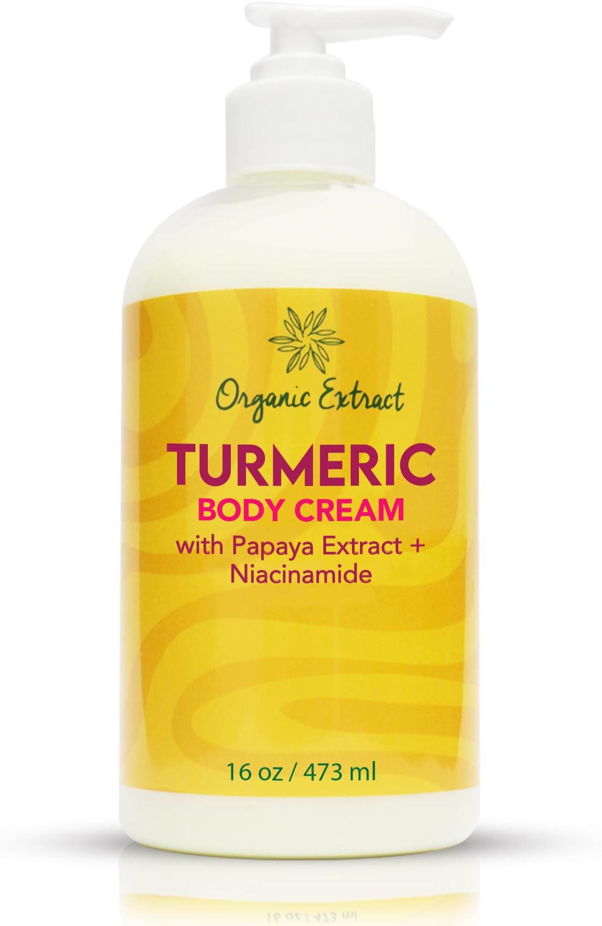 Turmeric Body Lotion - 16 fl oz / 473 ml - Deep Moisturizing, Hydrating Body Moisturizer Cream - Helps Relieve Dry Skin with Long-Lasting Moisture - With Turmeric, Papaya Extract