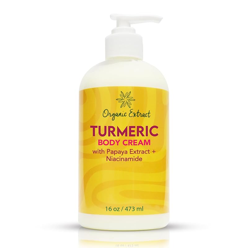 Creme corporal de cúrcuma ORGANIC EXTRACT, 473 mL