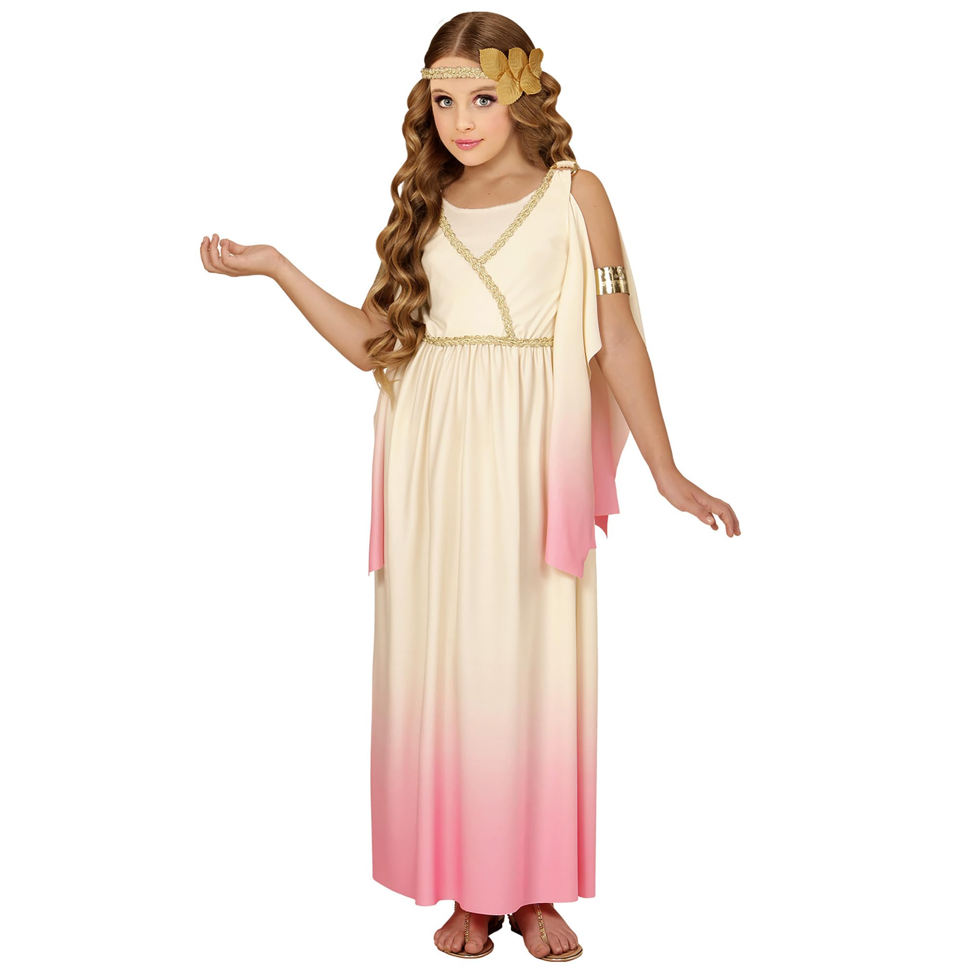 W WIDMANN MILANO Party Fashion 67669 Kinderkostüm Griechische Göttin Children's Greek Goddess Costume, Multicoloured, 164 (EU)