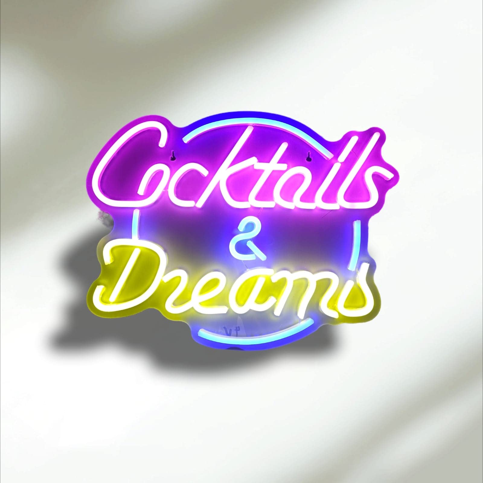 Cartel led decoración Cocktails & Dreams 31 x 40 m