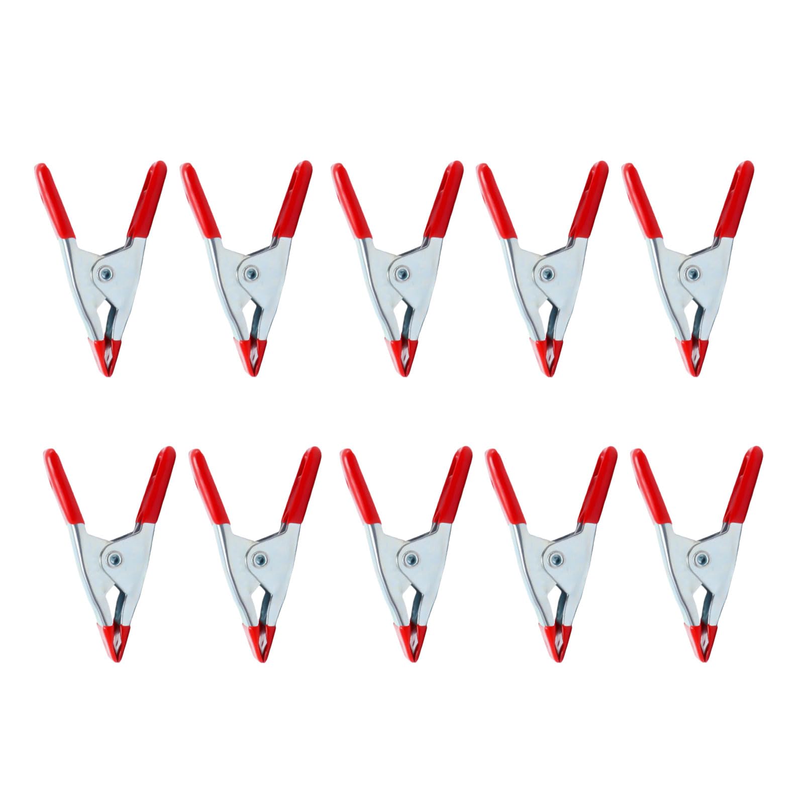 Msioytog 2 Inches Red Multipurpose Nylons Spring Clamps For Woodworking Projects Tent Assembly Furniture Making Reinforced Nylons Industrial Strength Tent Peg Clamps