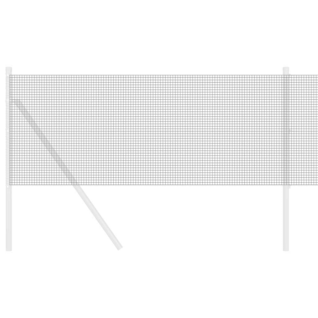 Recinzione in filo saldato, 5000 x 60 cm, grigio, per giardino, terrazza, protezione e sicurezza, robusta, resistente alle intemperie, design moderno, recinzione privacy